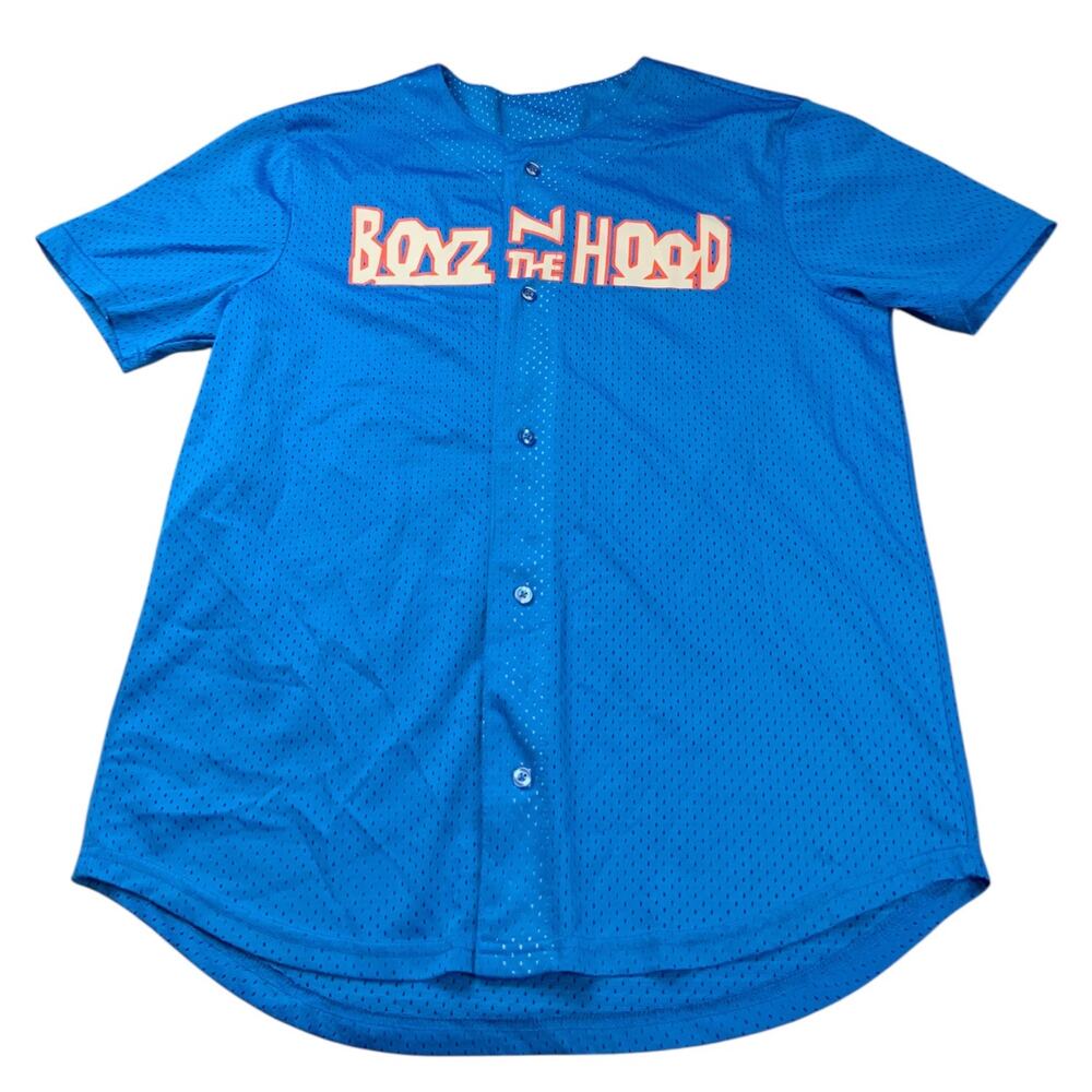 Boyz N The Hood Jersey Mens M South Central 1991 Movie Ice Cube Blue Mesh